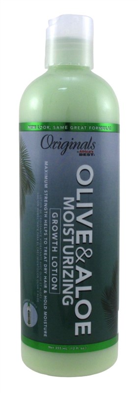 Africas Best Orig Olive & Aloe Moisturizing Grow Lotion 12oz