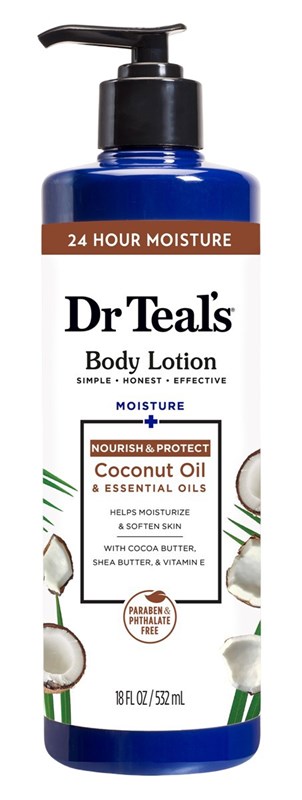 Dr Teals Body Lotion Nourish & Protect Coconut Oil 18oz