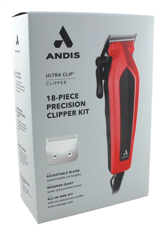 Andis Clipper Ultra Clip Precision Kit Red