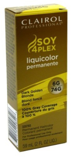 Clairol Liquicolor Permanent Haircolor 6G/74G Dark Golden Blonde 2oz