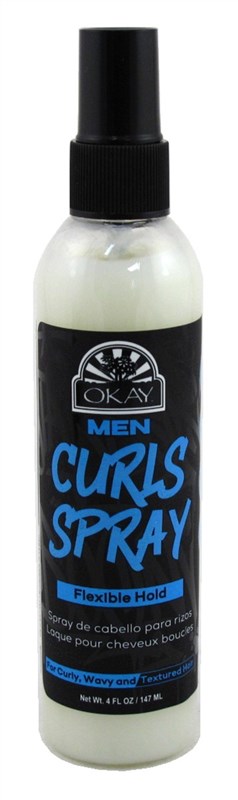 Okay Men Curls Spray Flexible Hold 4oz Pump
