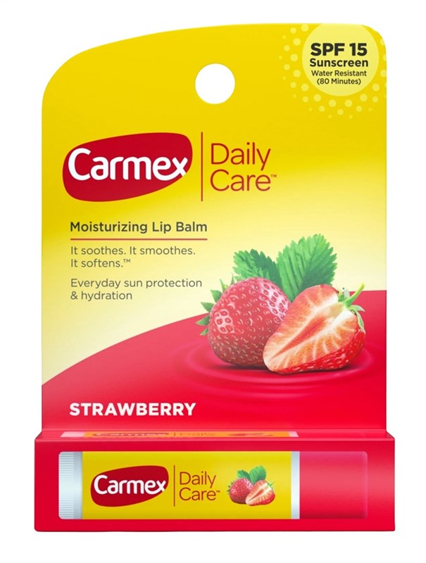 Carmex Lip Balm Stick Straw Berry Spf#15 0.15oz)