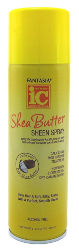 Fantasia Sheen Spray Shea Butter 14oz Aerosol