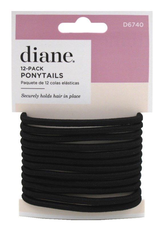 Diane Ponytails Black (12 Pieces)