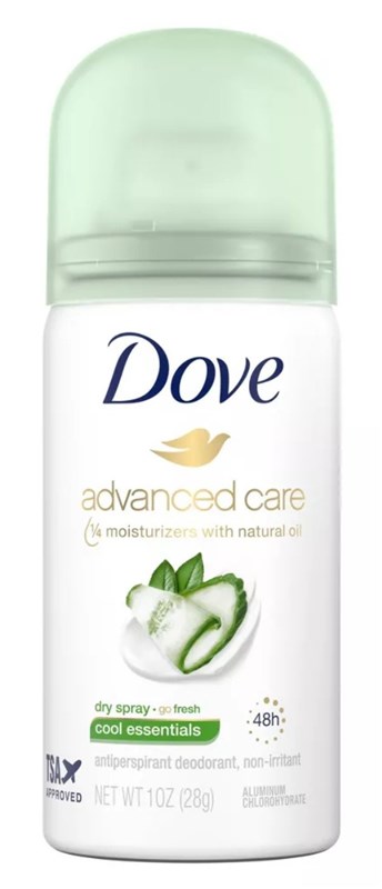 Dove Deodorant 1oz Dry Spray Cool Essentials)