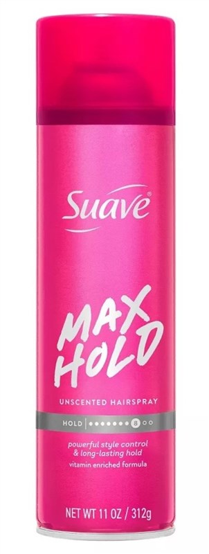 Suave Hairspray Max Hold 8 Unscented 11oz
