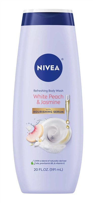 Nivea Body Wash 20oz White Peach & Jasmine
