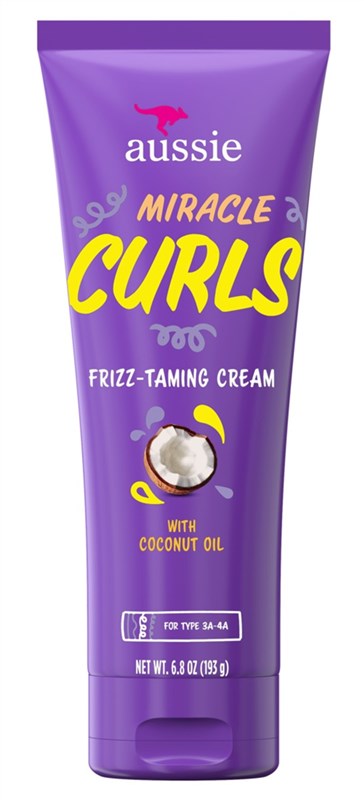 Aussie Miracle Curls Frizz Taming Cream 6.8oz Coconut Oil