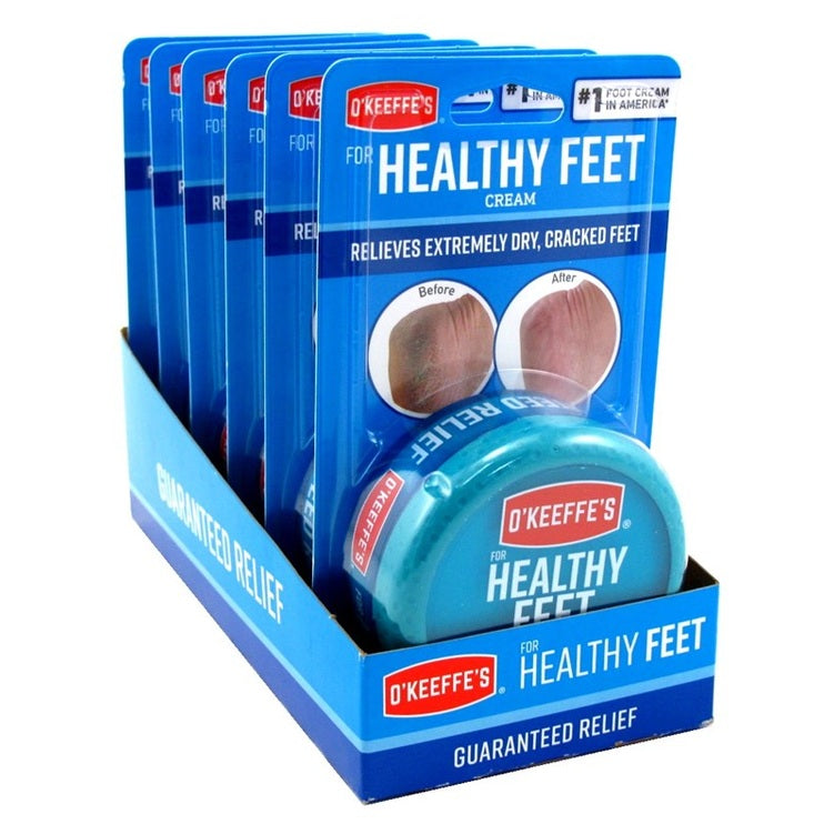 O' Keeffes Healthy Feet 2.7oz Jar Display (1PC)