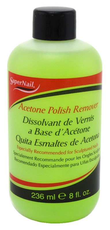 Super Nail 8oz Acetone Polish Remover (Lime-Green)