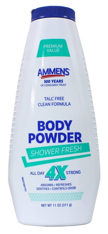 Ammens Body Powder Shower Fresh Talc Free 11oz