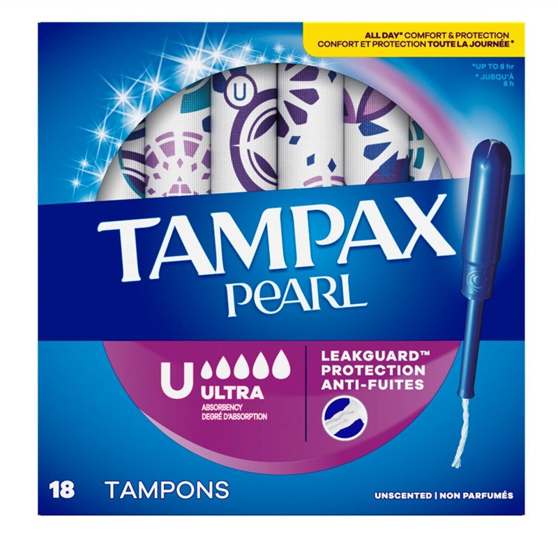 Tampax Tampons Pearl Ultra Leakguard Unscented
