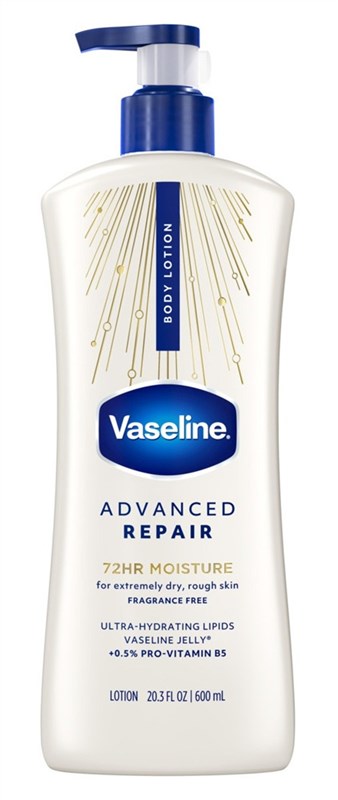 Vaseline Body Lotion Advanced Repair 72Hr 20.3oz Frag-Free