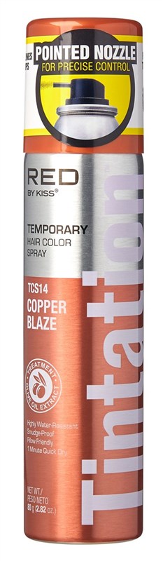 Kiss Tintation Temporary Color Spray Copper Blaze 2.82oz