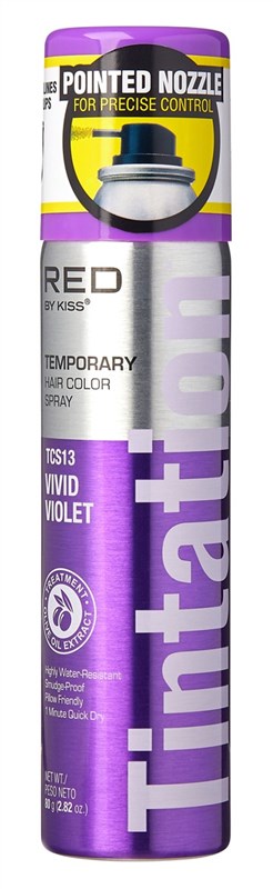 Kiss Tintation Temporary Color Spray Vivid Violet 2.82oz