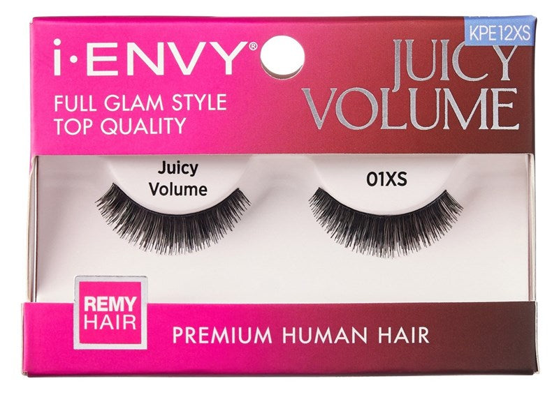 Kiss I Envy Juicy Volume Lashes #01Xs Remi Hair Short