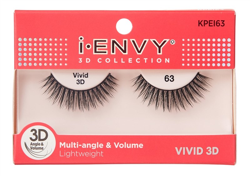 Kiss I Envy Vivid 3D Lashes #63 Multi-Angle And Volume