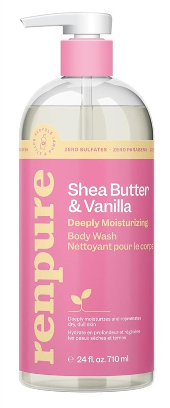 Renpure Body Wash Shea Butter & Vanilla Moisturizing 24oz