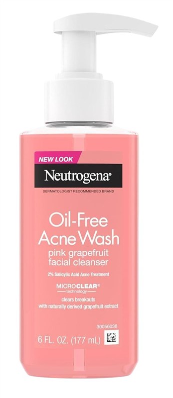 Neutrogena Acne Wash Pink Grapefruit 6oz Pump