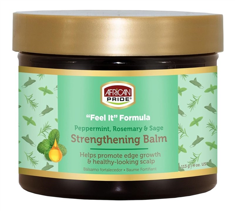 African Pride Feel It Formula Strengthening Balm 4oz Jar