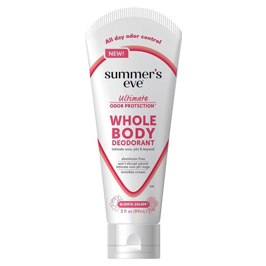 Summers Eve Whole Body Cream Deodorant Blissful Escape 3oz