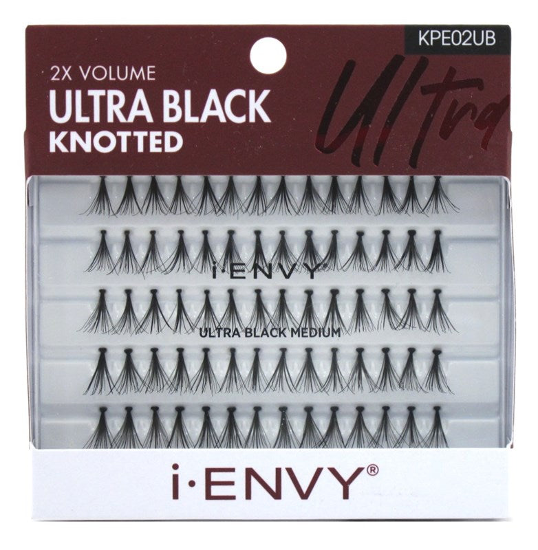 Kiss I Envy Ultra Black Knotted Medium Lashes