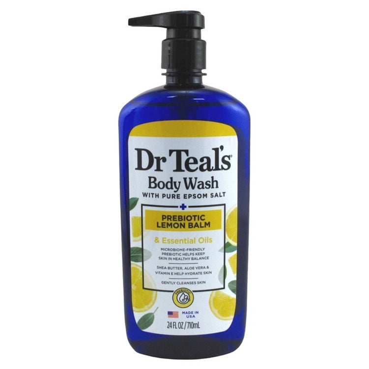 Dr Teals Body Wash Lemon Balm Prebiotic 24oz