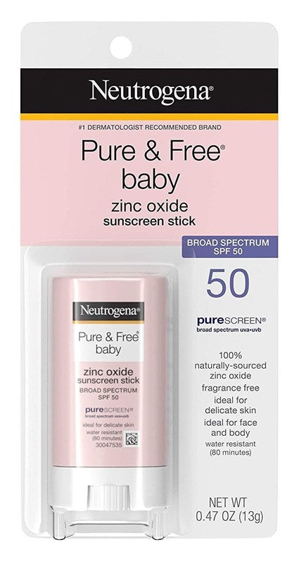 Neutrogena Pure & Free Baby Spf#50 Sunscreen Stick 0.47oz