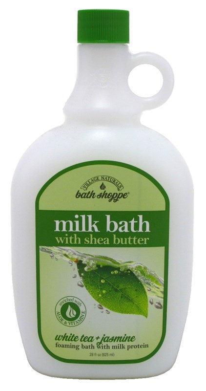 Village Nat. Milk Bath Ultra- Moist White Tea/Jasmine 28oz