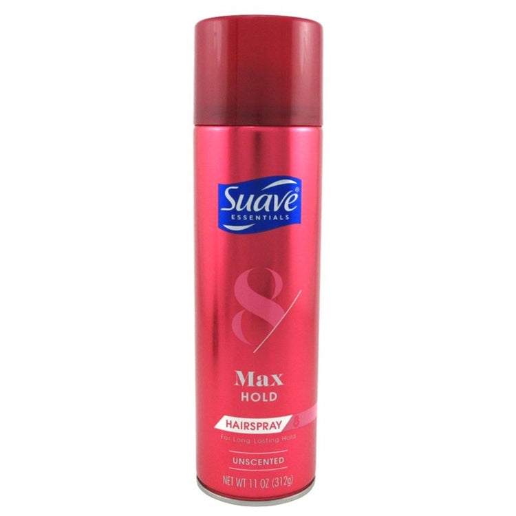 Suave Hairspray Max Hold 8 Unscented 11oz