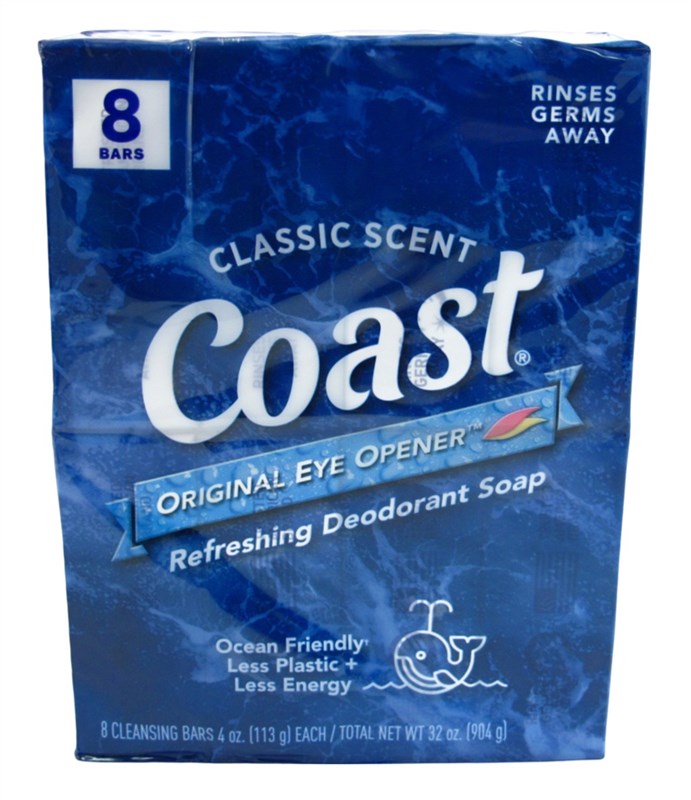 Coast Bath Bars Classic Scent 4oz 8 Count