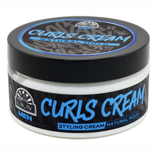 Okay Men Curls Cream Styling Natural Hold 7.25oz