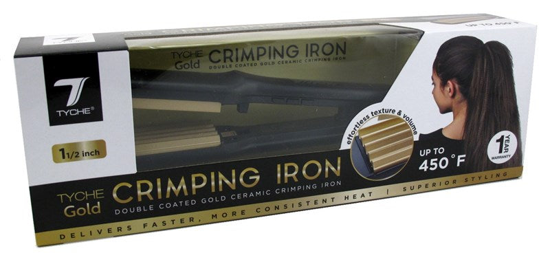 Tyche Gold Crimping Iron 1-1/2 Inch