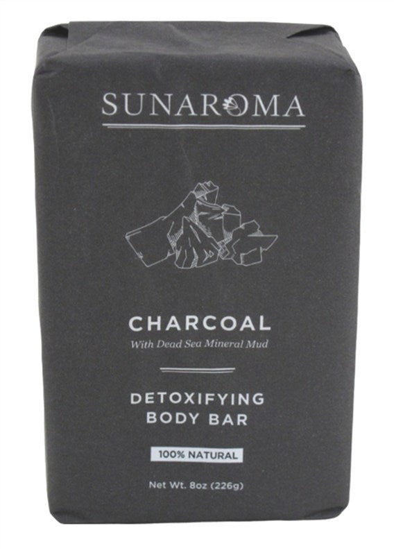 Sunaroma Soap Bar Charcoal Dead Sea Mineral Mud 8oz