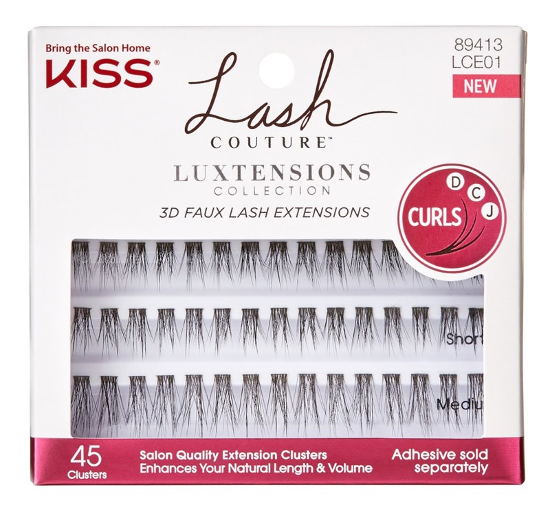 Kiss Lash Couture Luxtensions 45 Clusters Short/Medium
