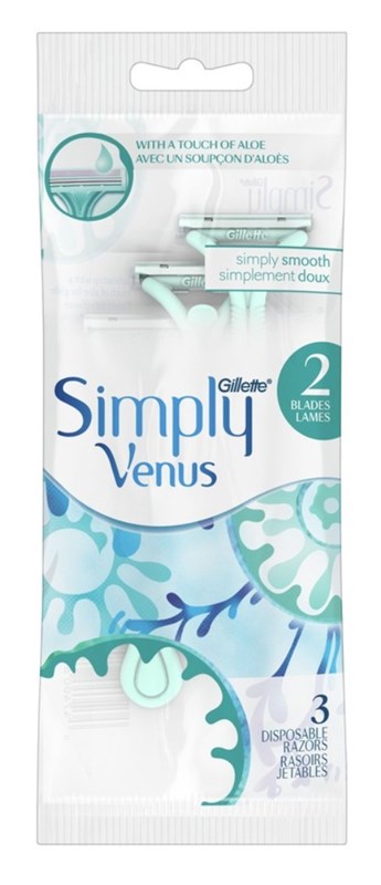 Gillette Simply Venus Razor Disposable 3 Count (16in)