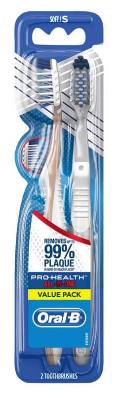 Oral-B Toothbrush All-In-One Soft Value Twin Pack