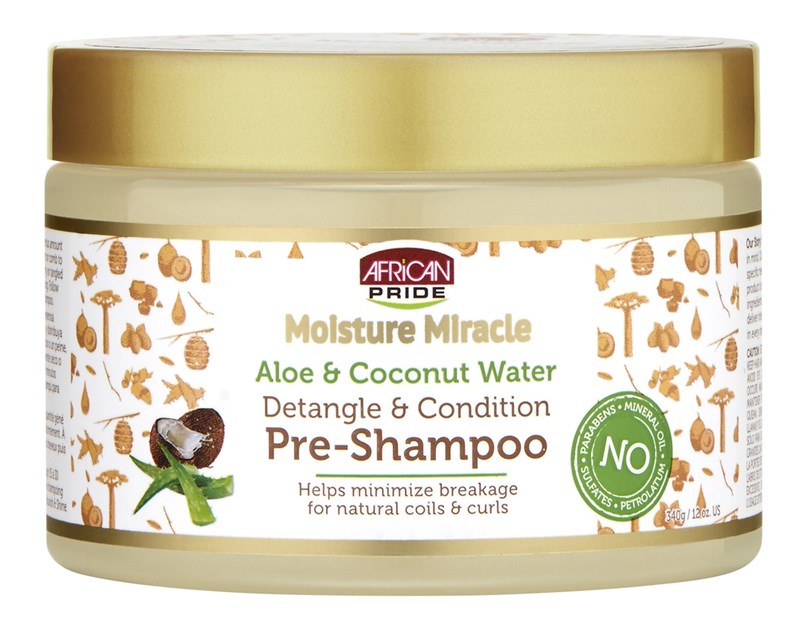 African Pride Pre-Shampoo Aloe And Coconut Water 12oz