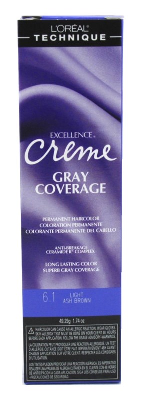Loreal Excel Creme Color #6.1 Light Ash Brown 1.74oz