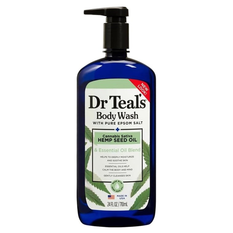 Dr Teals Body Wash Cannabis Sativa Hemp Seed Oil 24oz