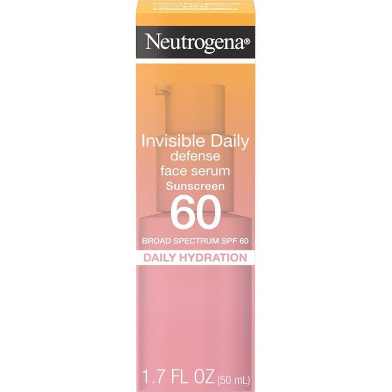Neutrogena Invisible Daily Defense Spf60 Face Serum 1.7oz