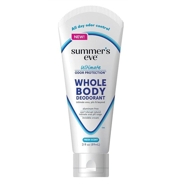 Summers Eve Whole Body Cream Deodorant Fresh Scent 3oz
