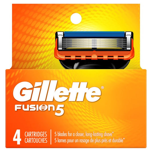 Gillette Mens Fusion 5 Refills 4 Count