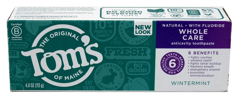 Toms Nat Toothpaste Whole Care Wintermint 4oz
