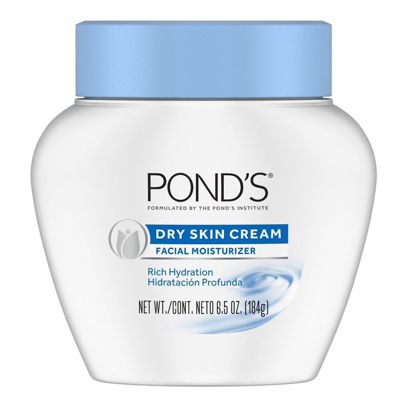 Ponds Dry Skin Cream Facial Moisturizer 6.5oz Jar