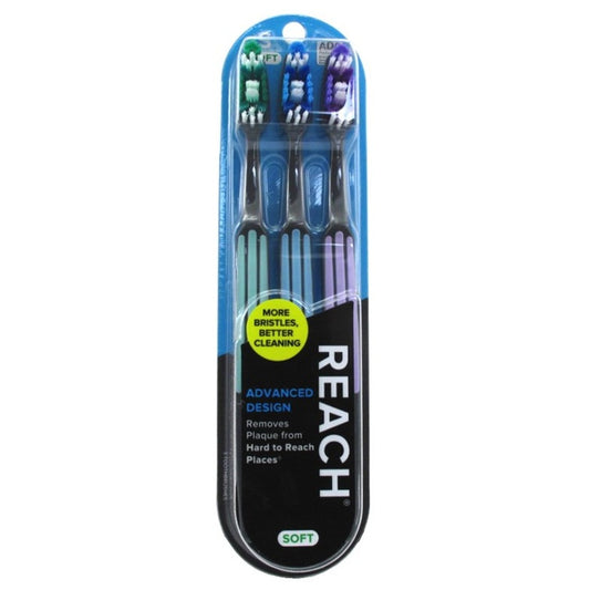 Reach Toothbrush Advanced Design Soft 3 Count (1PC)