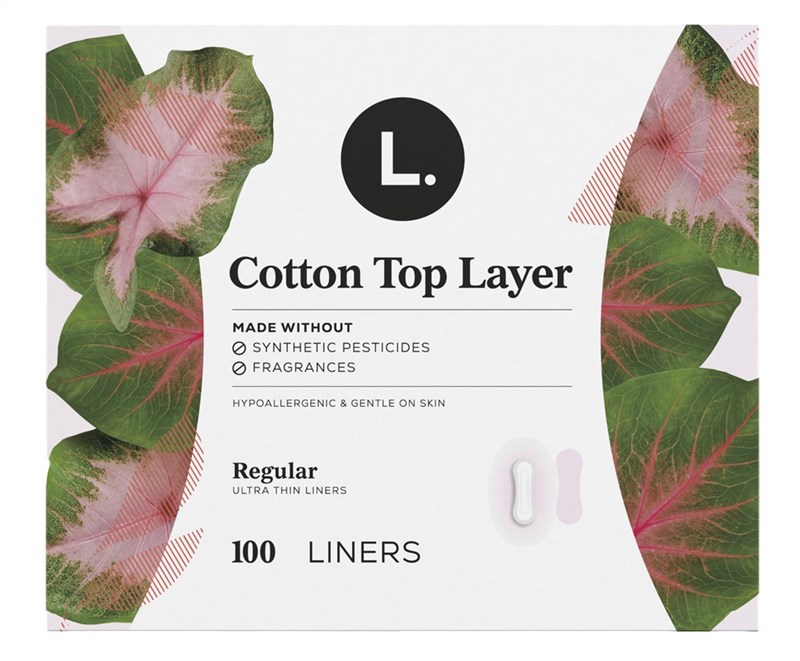 L. Pads Ultra Thin Cotton Top Layer Regular 100 Count