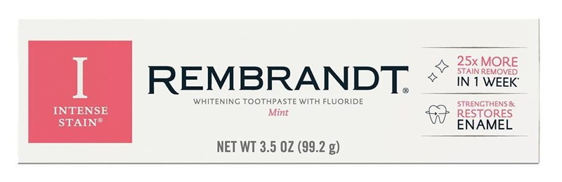Rembrandt Toothpaste Whitening Intense Stain Mint 3.5oz