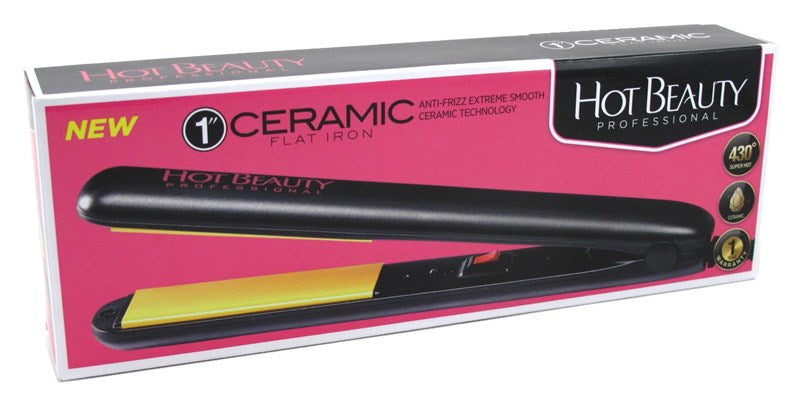 Hot Beauty Ceramic Flat Iron 1Inch