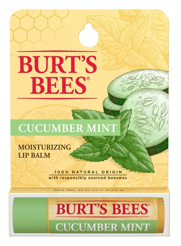 Burts Bees Lip Balm Moisturize Cucumber Mint (1PC)